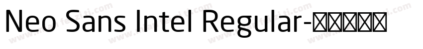 Neo Sans Intel Regular字体转换